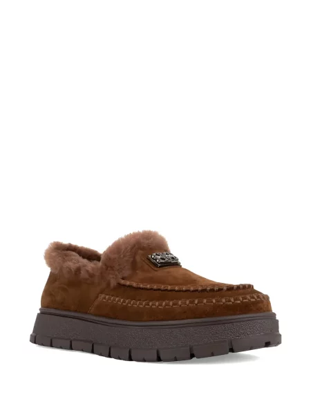 Szarvasbőr loafer Linda Baumann barna
