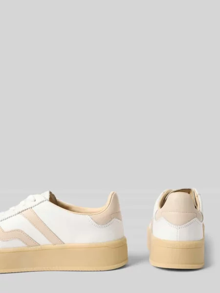 Sneakersy ze skóry z podeszwą na platformie model Cuzmani' Gant białe