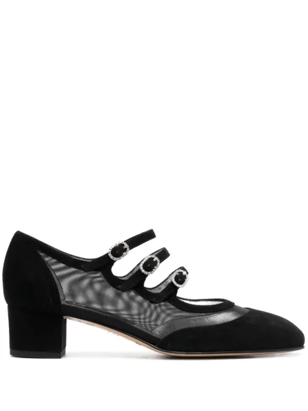 Pantofi cu toc Carel Paris din piele de căprioară negru