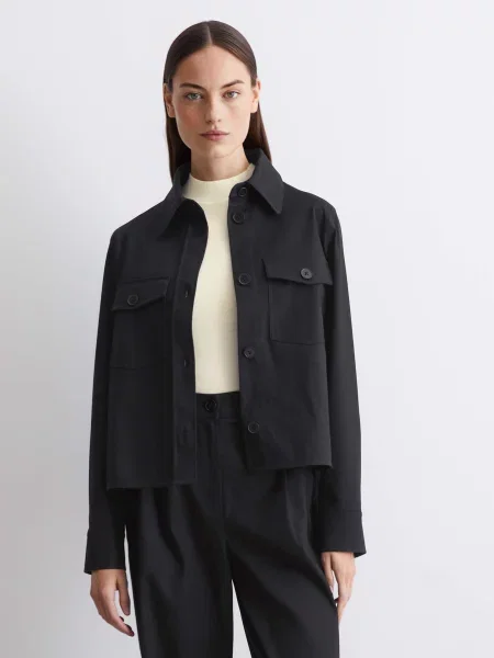 Рубашка Marc O'polo из лиоцела синяя