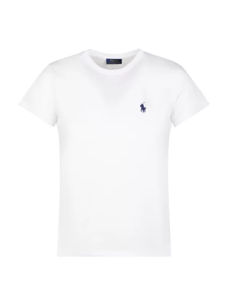 Dzianinowa koszulka polo Polo Ralph Lauren klasyczna biała