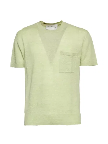 Tricou Amaranto cu buzunare la piept verde