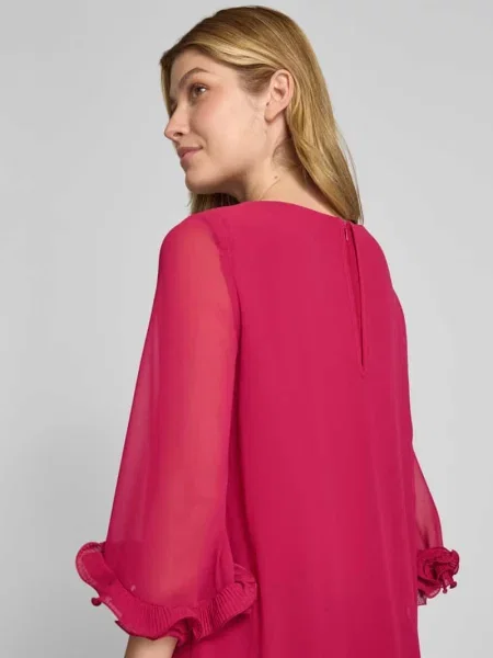 Sukienka koktajlowa z rękawem o dł. Vera Mont różowa