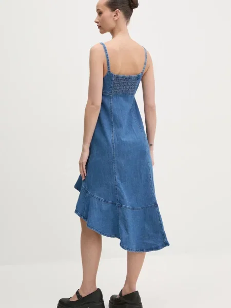 Мини джинсовое платье Desigual клеш