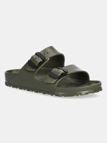 EVA klapki Birkenstock na sprzączkę zielone