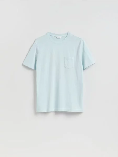 Reserved Tricou cu croială regular și albastru-pal albastru