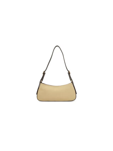 Calvin Klein Kabelka Ck Canvas Small Shoulder Bag Béžová zelená