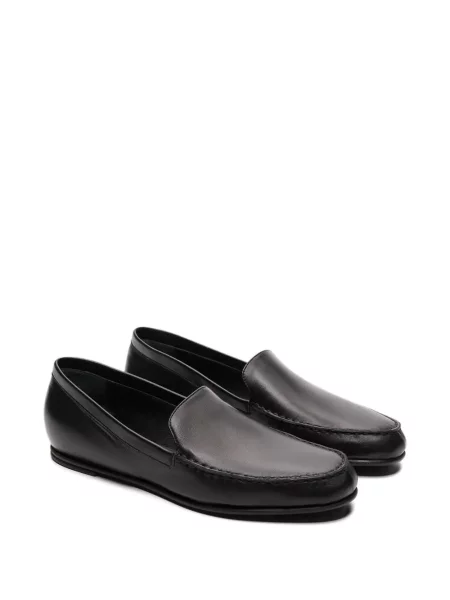 Δερμάτινα loafers Loulou De Saison μαύρο