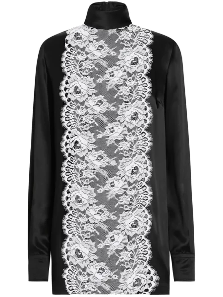 Bluză Dolce & Gabbana din dantelă negru