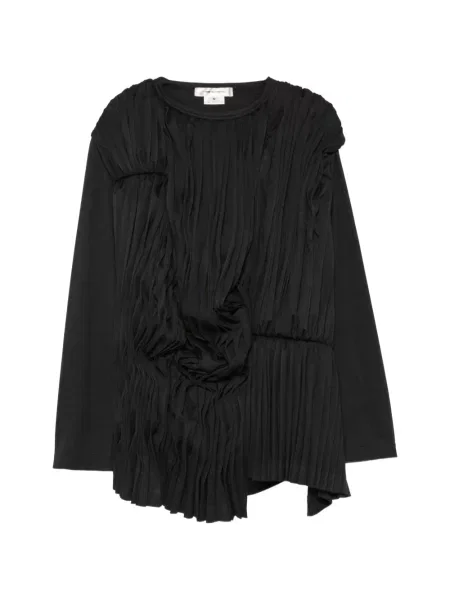 Drapovaná halenka Comme Des Garçons černá