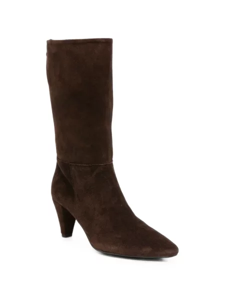 Botine Unisa din piele de căprioară maro