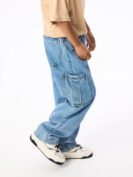 Reserved Джинси straight fit синій