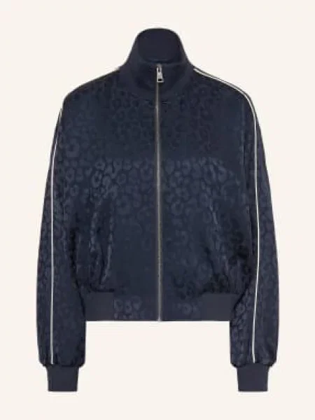 Lala Berlin Satynowa Kurtka Thara blau granatowa