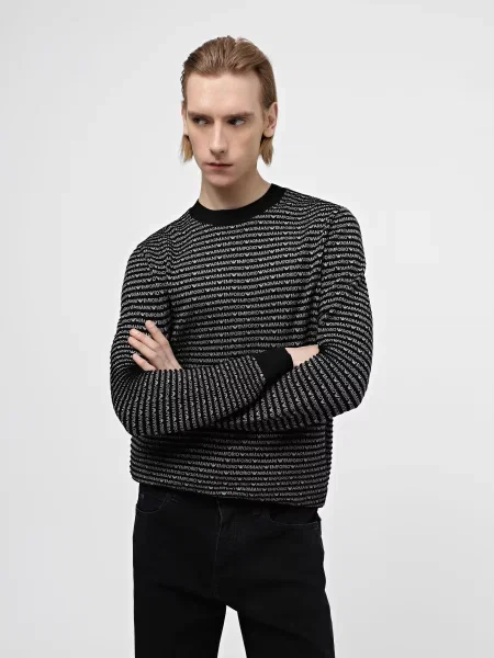 Emporio Armani Джемпер Вовна чорний
