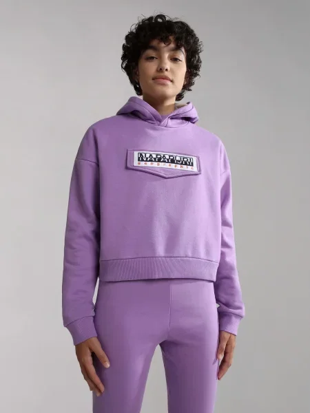 Дитяче Худі Napapijri Kg Burgee Crop фіолетовий
