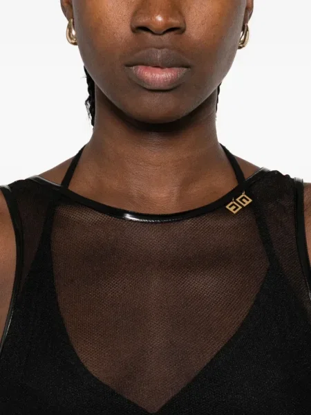 Body Elisabetta Franchi fără mâneci negru