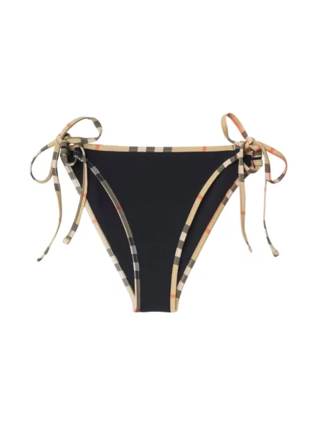 Bikini Burberry w kratkę czarny