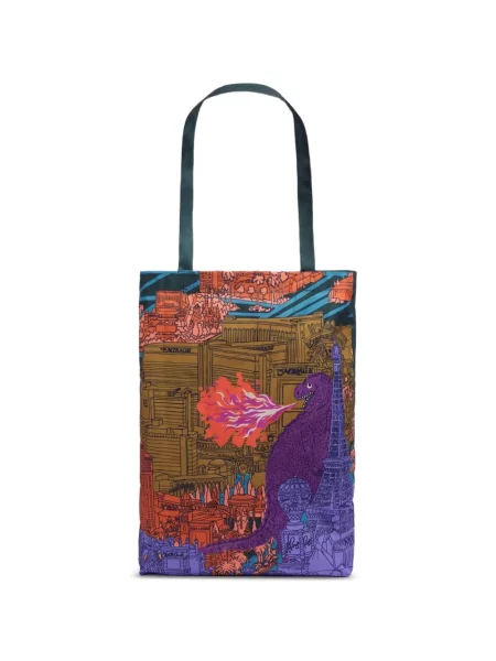 Geantă shopper Inoui Editions cu imagine violet