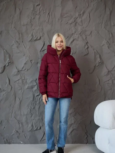 Зимова куртка UVENTUM бордовий