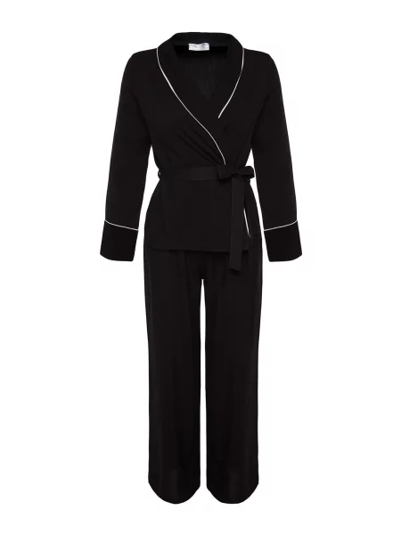 Trendyol Pijama negru alb