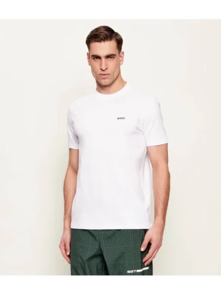 BOSS GREEN Tricou | stretch alb