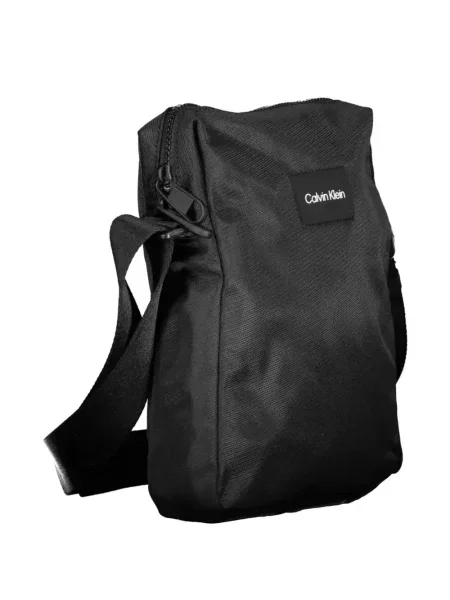 Crossbody torba Calvin Klein s autogramom crna