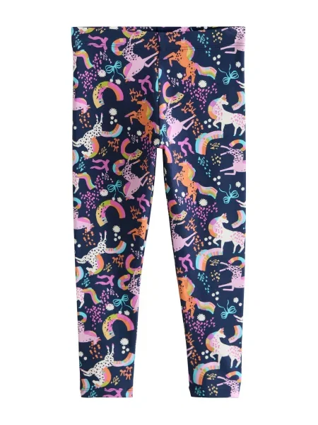 Next Leggings bleumarin / mov orhidee / portocaliu roz