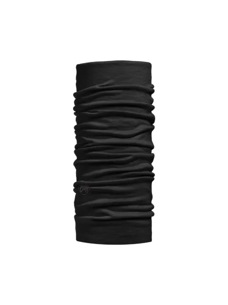Merino gyapjú könnyűsúlyú sál Buff fekete