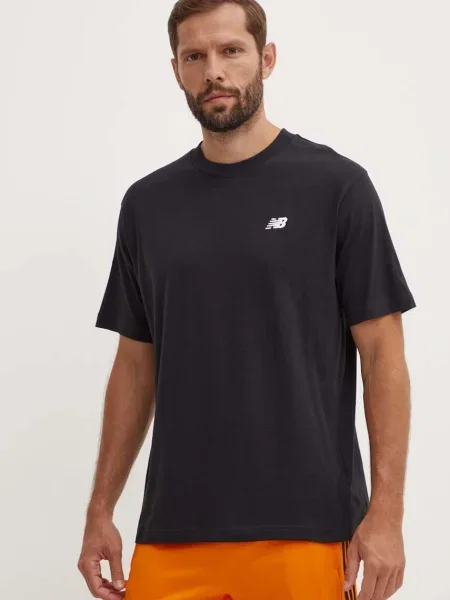 Majica New Balance Small Logo za muškarce s aplikacijom crna