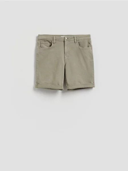 Reserved Pantaloni scurți slim fit din denim verde