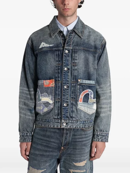 Geacă de blugi Evisu albastru