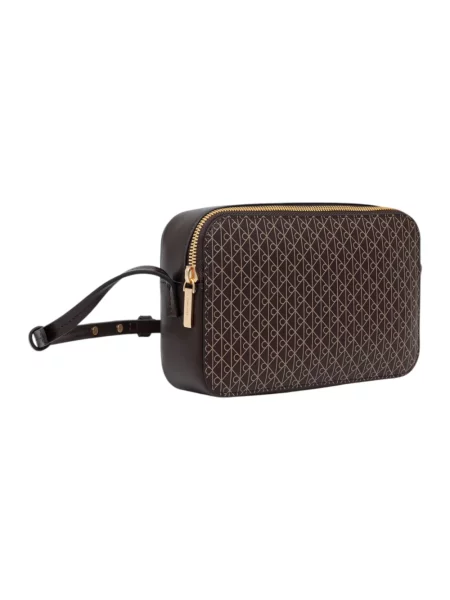 Calvin Klein torebka crossbody z imitacji skóry brązowa