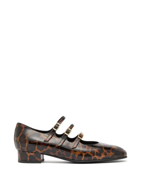 Balerini Carel Paris cu imagine cu model leopard maro