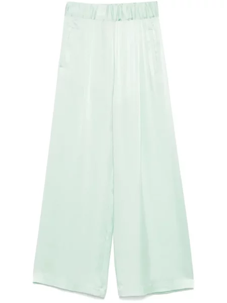Pantaloni Semicouture din satin verde