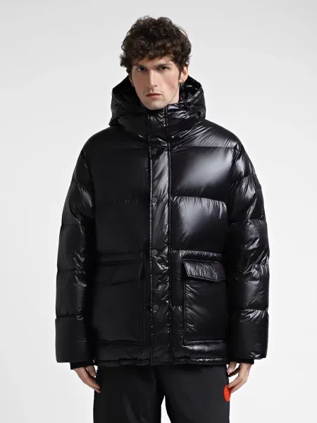 Пуховик чорний