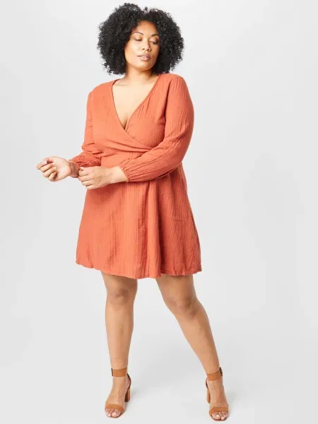 ABOUT YOU Curvy Ruha Sarina sötét narancssárga