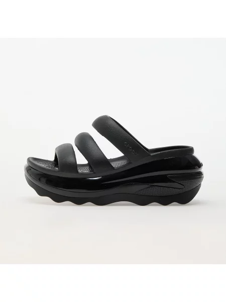 Чехли Crocs Mega Crush Triple Strap с платформа черно