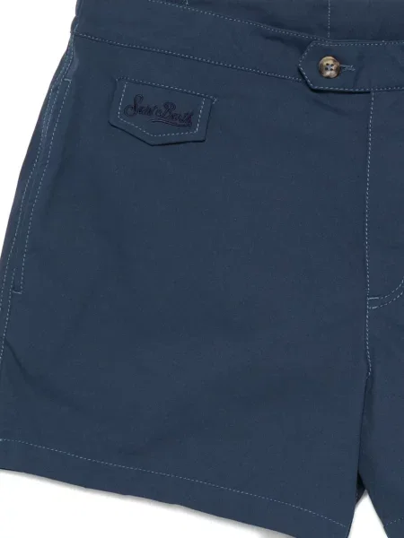 Slip de baie Mc2 Saint Barth cu autograf albastru