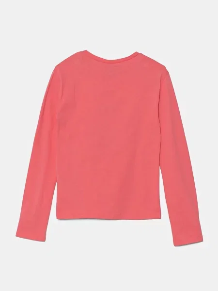 United Colors of Benetton tričko s dlouhým rukávem růžové