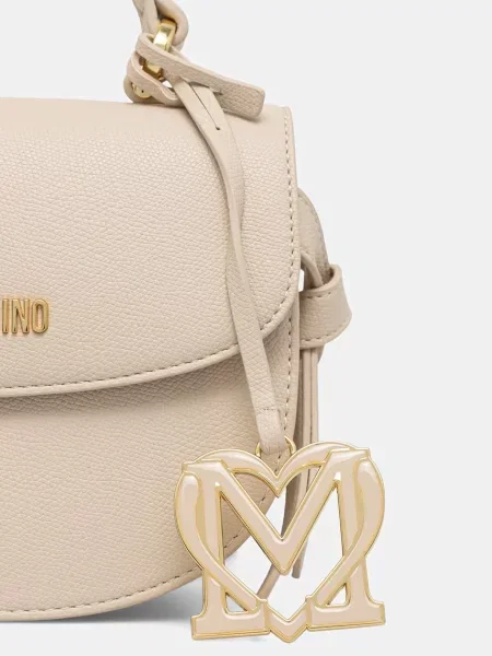 Кожаная сумка через плечо Love Moschino