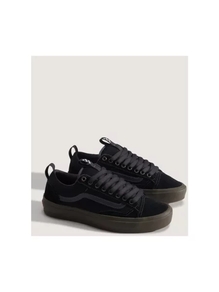Sneakersy Vans Old Skool skórzane czarne