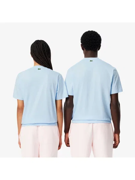 Lacoste T-Shirt Z Nadrukiem niebieska