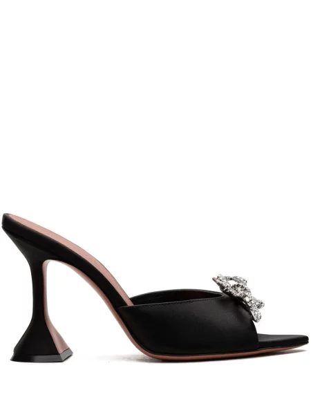 Sandale Amina Muaddi de cristal negru