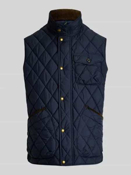 Kamizelka o kroju regular fit z naszywką z logo model BEATON' Polo Ralph Lauren granatowa