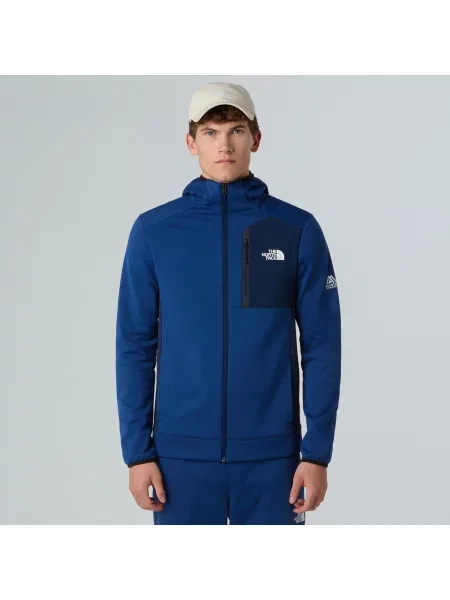 Férfi The North Face Mountain Athletics Fleece Full Zip pulóver estate blue/summit navy. Méret: L kék