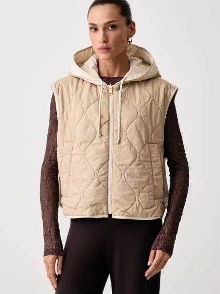 Weekend Max Mara Vestă Accenni deschis bej