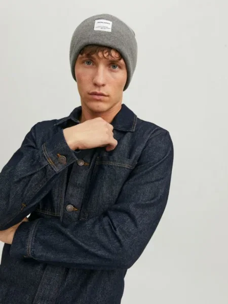 JACK & JONES Sapka / fehér szürke