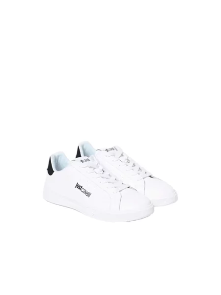 Sneakersy Just Cavalli skórzane białe
