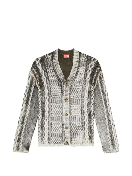 Cardigan Diesel tricotate verde