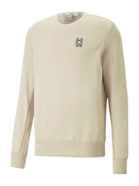 PUMA Športna majica Pivot bež / burgund / črna bela